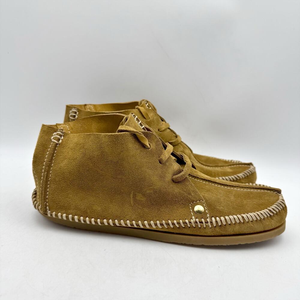 RE/DONE Womens Metal Oxford Shoes EU 37 US 7 Brown Suede NWOB - Picture 1 of 10